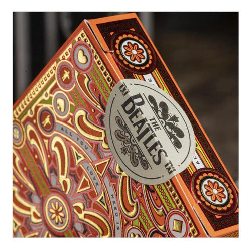 Baraja The Beatles Naranja By Theory11  Naipe Inglés Premium Inglés