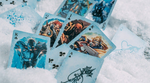 Baraja World Of Warcraft Wrath Of The Lich King Azul Bicycle Wrath Of The Lich King Inglés