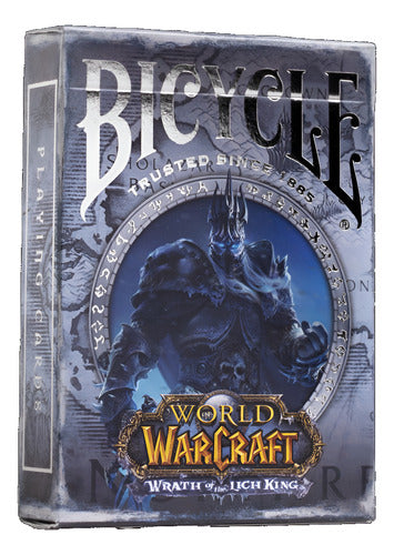 Baraja World Of Warcraft Wrath Of The Lich King Azul Bicycle Wrath Of The Lich King Inglés