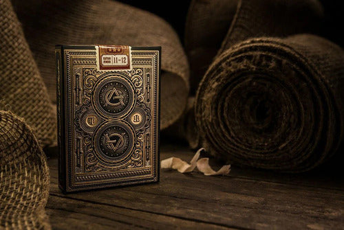 Cartas Theory11 Artisan Original Naipe Inglés Premium Negro Y Dorado Inglés