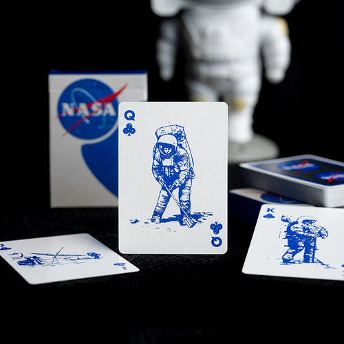 [A PEDIDO] Baraja Nasa Meatball Logo Naipe Inglés Fulton's Dan&dave Plateado Nasa Meatball Especial Inglés