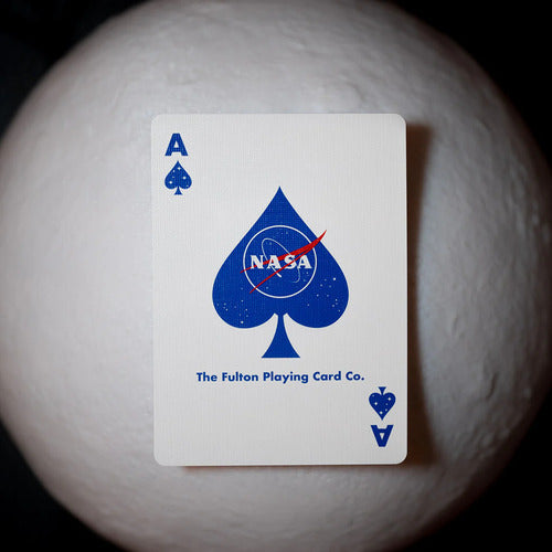 [A PEDIDO] Baraja Nasa Meatball Logo Naipe Inglés Fulton's Dan&dave Plateado Nasa Meatball Especial Inglés