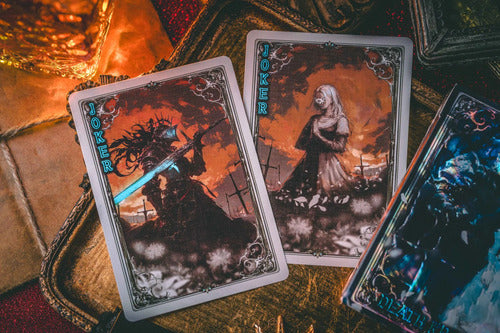 Baraja Death Knight Abyss Evokad- King Star Naipe Inglés Azul Oscuro