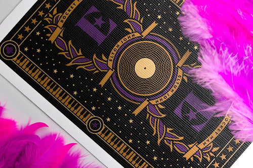 Baraja De Cartas Bicycle Elton John Naipe Poker Negro Inglés