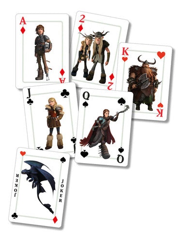 Set Barajas Dragons- Cómo Entrenar A Tu Dragón Naipe Inglés Rojo Cómo Entrenar A Tu Dragón Inglés