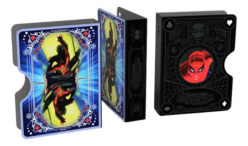 RESERVA Baraja Spiderman Marvel Card Guard Naipe Inglés Premium Azul Oscuro Inglés