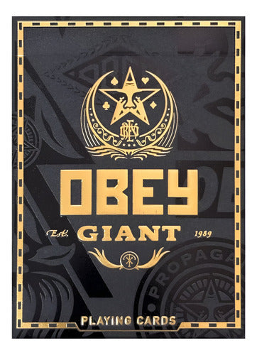 Baraja Obey Giant By Theory11 Naipe Inglés Póker Azul Inglés