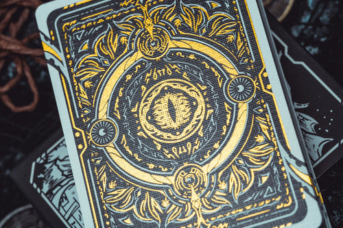 Baraja Words Of Dragons Dragones Uv Holo By King Star Naipe Negro Inglés