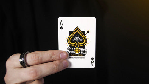 Baraja Slots By Mechanical Industries Flip-book Magia Poker Negro Inglés
