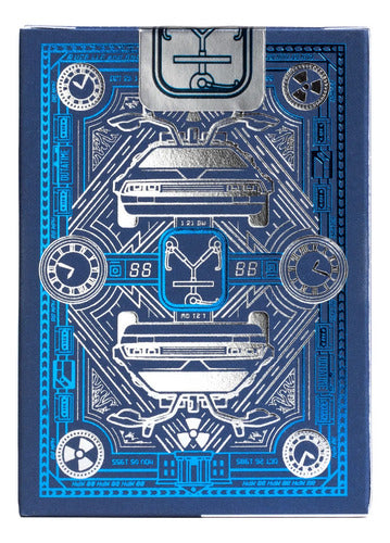 Baraja Back To The Future Volver Al Futuro- Bicycle Naipe Azul Inglés