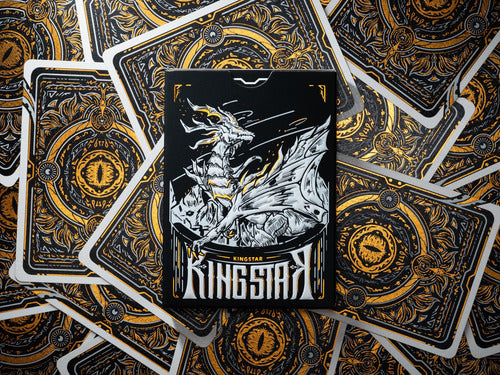 Baraja Words Of Dragons Dragones Uv Holo By King Star Naipe Negro Inglés
