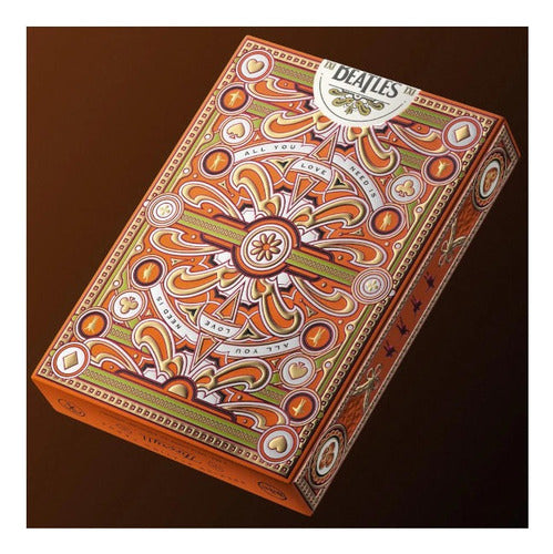 Baraja The Beatles Naranja By Theory11  Naipe Inglés Premium Inglés
