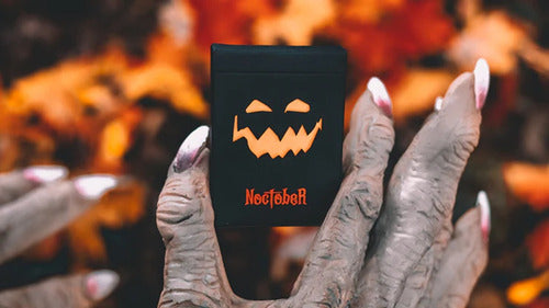 [A PEDIDO] Baraja Naipe Inglés Poker Noctober By Noc Uv Magia Cardistry Uv Naranjo Halloween Inglés