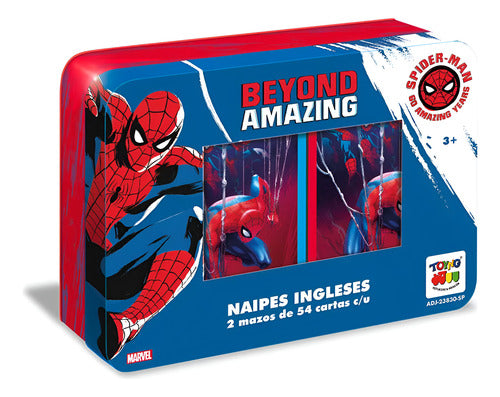 Baraja Spiderman 60 Amazing Years By Marvel Azul Inglés