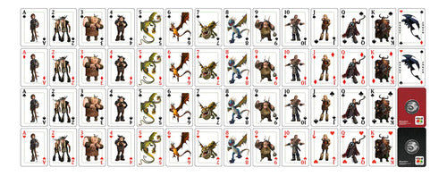 Set Barajas Dragons- Cómo Entrenar A Tu Dragón Naipe Inglés Rojo Cómo Entrenar A Tu Dragón Inglés