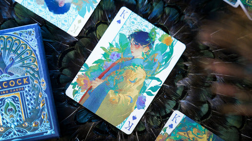 Baraja Peacock Pavo Real De Tcc Naipes De Poker O Magia