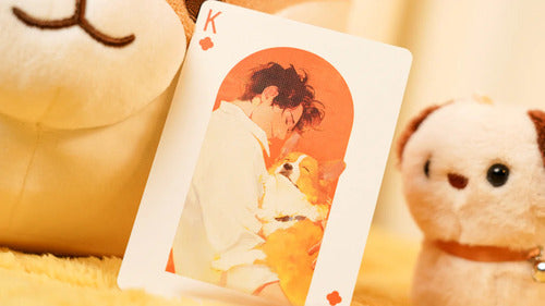 Baraja Cat & Dog - Impresión Lenticular By Tcc Naipe Premium Amarillo Cat And Dog Inglés