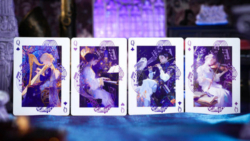 Baraja Echo Impresión Lenticular By Tcc Naipe Ingles Premium Holográfico Arcoiris Inglés