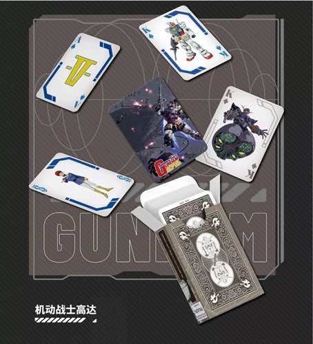 [A PEDIDO] Baraja Bicycle Gundam Rx78 Póker Premium Gris Inglés