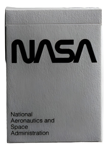 [A PEDIDO] Baraja Naipe Inglés Poker Nasa Silver Foil Worm By Fulton's Gris Foil Inglés