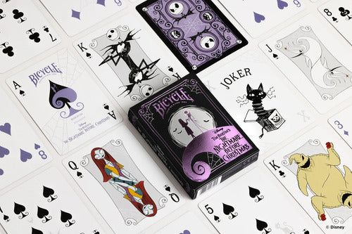 [A PEDIDO] Baraja The Nightmare Before Christmas Bicycle Disney Jack Negro The Nightmare Before Christmas Inglés