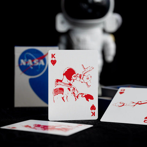 [A PEDIDO] Baraja Nasa Meatball Logo Naipe Inglés Fulton's Dan&dave Plateado Nasa Meatball Especial Inglés