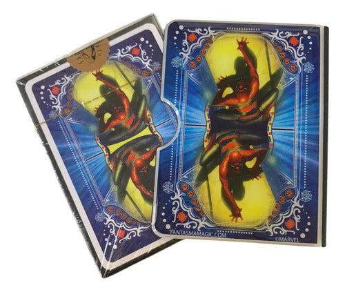[A PEDIDO] Baraja Spiderman Marvel Card Guard Naipe Inglés Premium Azul Oscuro Inglés