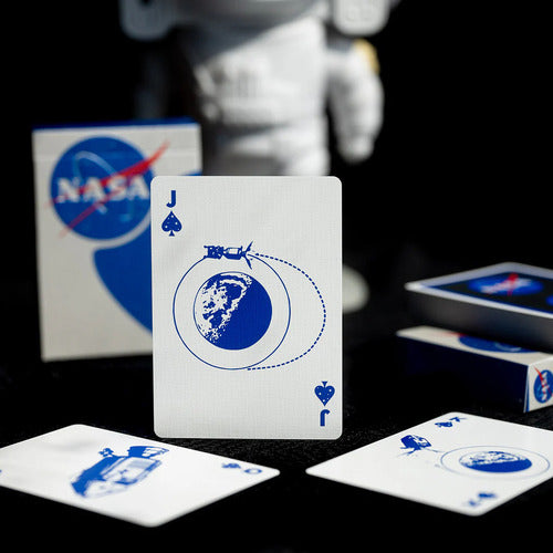 [A PEDIDO] Baraja Nasa Meatball Logo Naipe Inglés Fulton's Dan&dave Plateado Nasa Meatball Especial Inglés