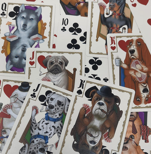 [A PEDIDO] Baraja Perros Jugando Poker Dogs By Bicycle Naipe Inglés Dorado Oscuro Inglés