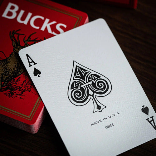 Baraja Bucks Souvenir By Dan & Dave X Fultons- Naipe Premium Rojo Inglés