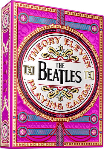 Baraja The Beatles Rosa By Theory11  Naipe Inglés Premium Rosa Chicle Inglés