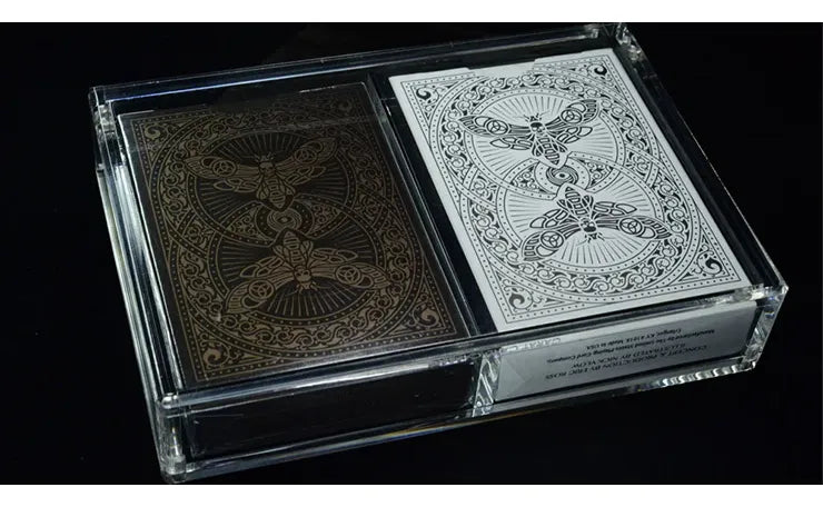 Caja Acrílico Para 2 Barajas Cierre Magnético Carat Case