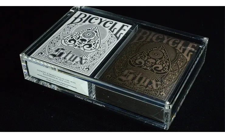 Caja Acrílico Para 2 Barajas Cierre Magnético Carat Case