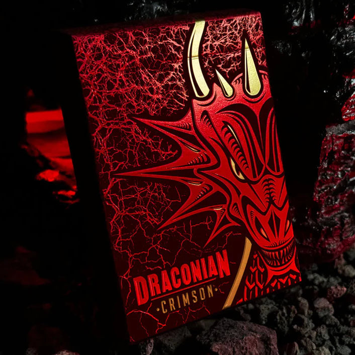 Baraja Draconian Crimson By Midnight Cards Naipe Premium