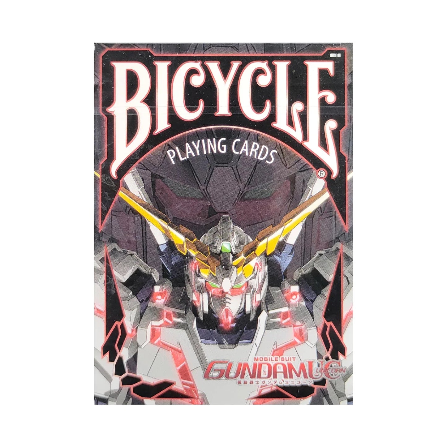 Baraja Bicycle Gundam Unicorn Naipe Inglés Póker Premium Negro Inglés