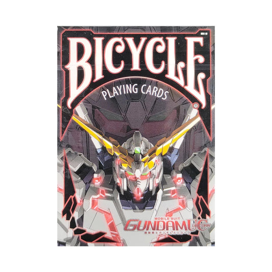 Baraja Bicycle Gundam Unicorn Naipe Inglés Póker Premium Negro Inglés