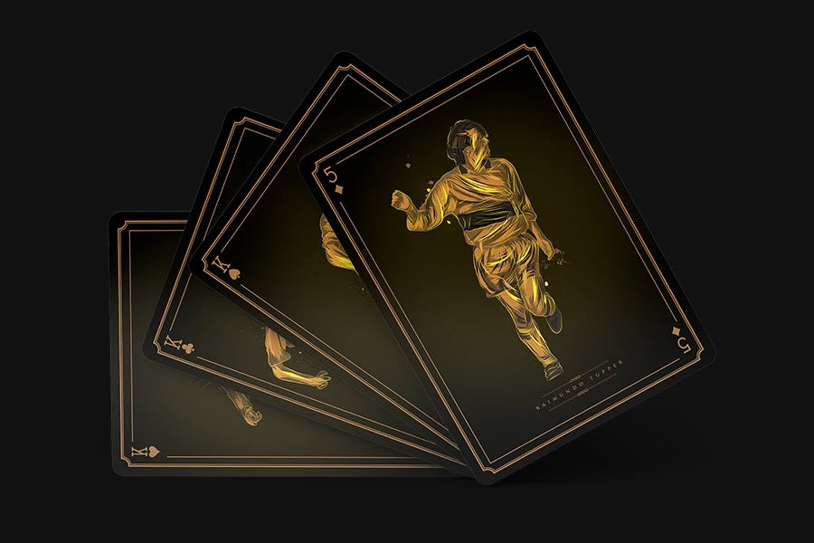 Baraja Los 52 de Oro- Los Cruzados Naipe Inglés Personalizado