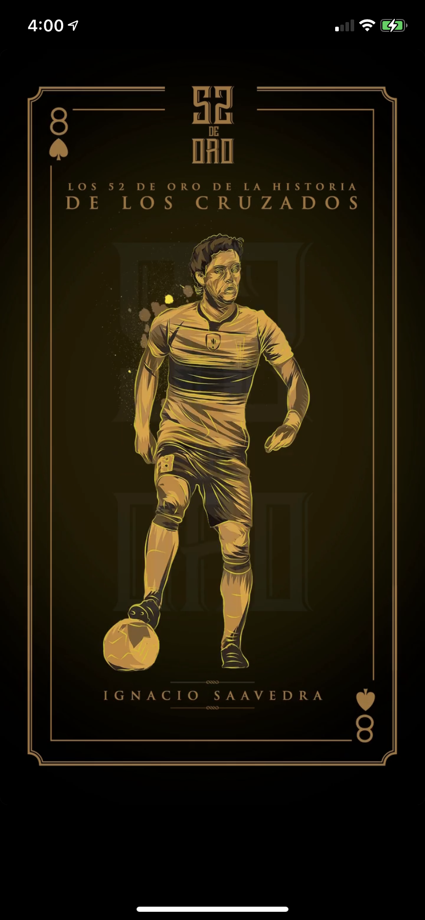 Baraja Los 52 de Oro- Los Cruzados Naipe Inglés Personalizado