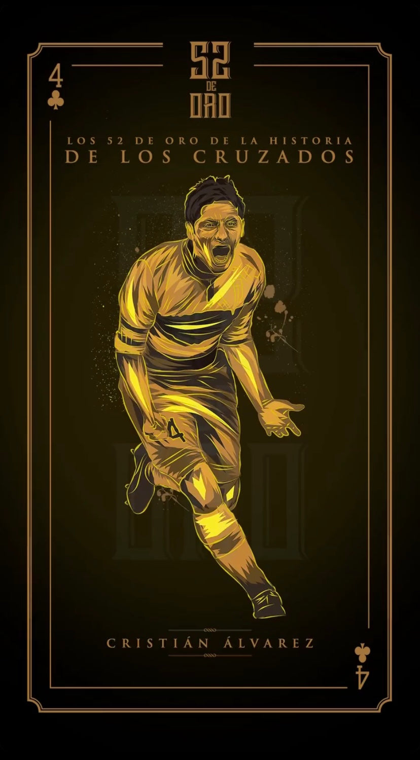 Baraja Los 52 de Oro- Los Cruzados Naipe Inglés Personalizado