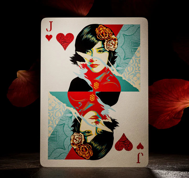 Baraja Obey Red Edition Rojo by Theory11 Naipe Inglés Poker