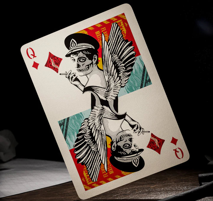 Baraja Obey Red Edition Rojo by Theory11 Naipe Inglés Poker