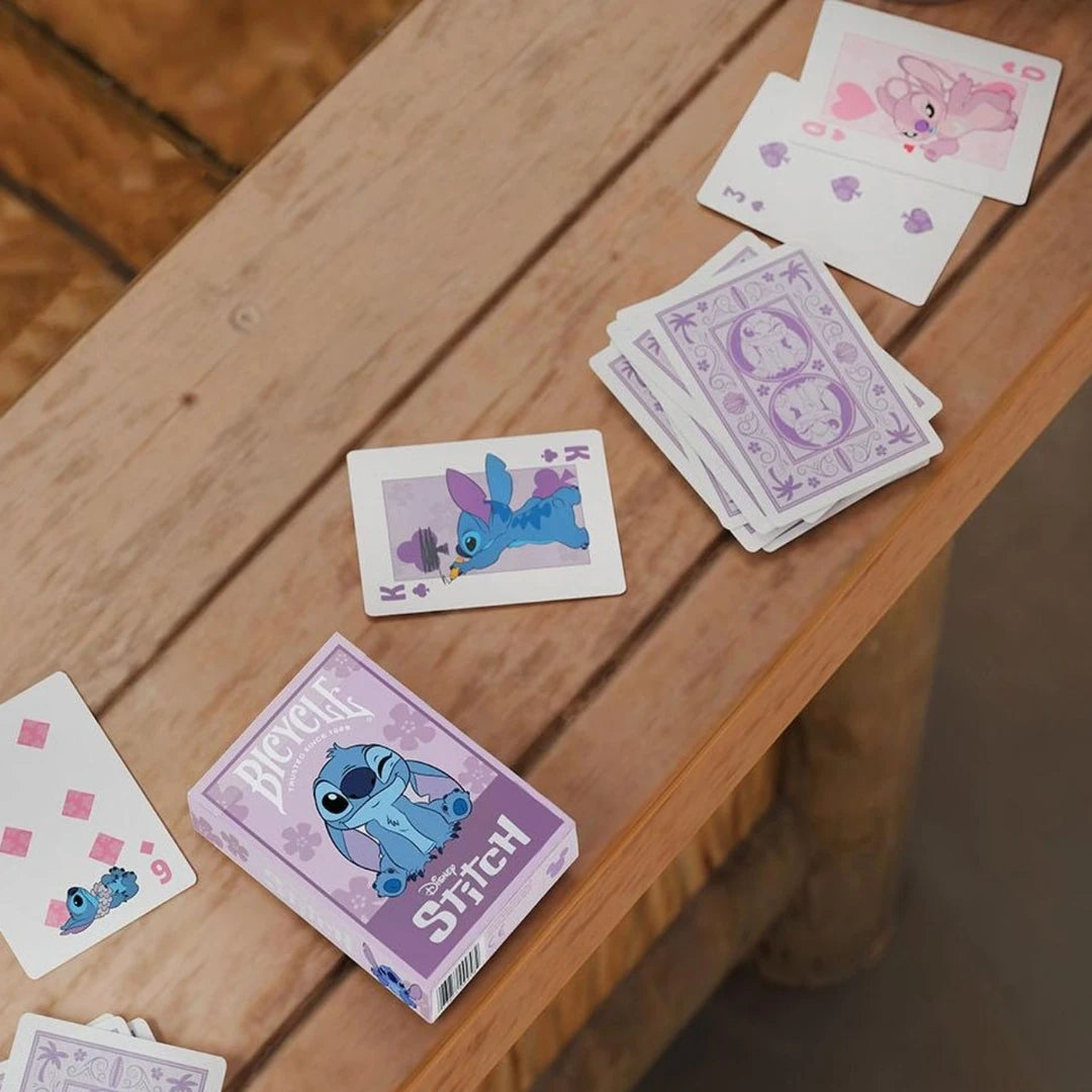 Baraja de cartas Stitch Purple by Bicycle Disney Premium