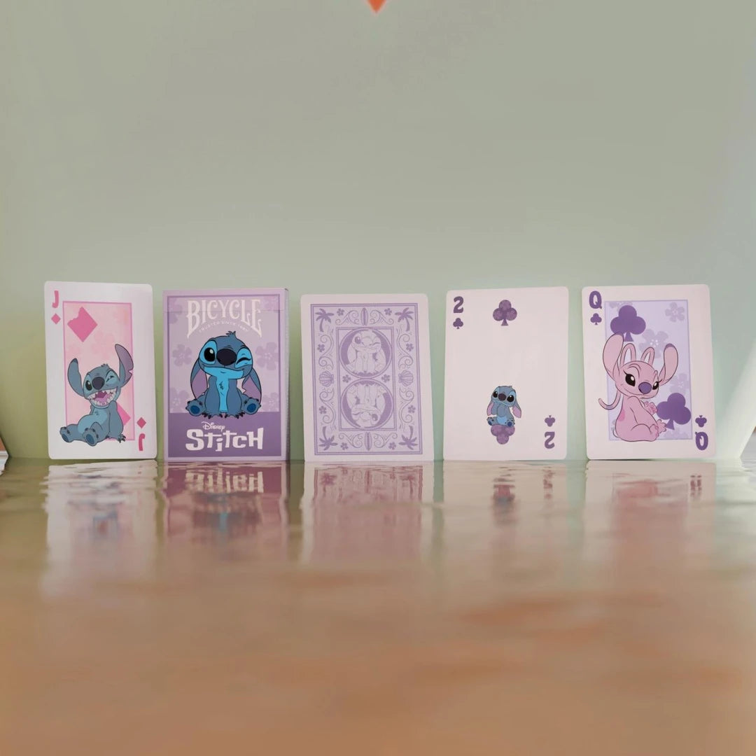 Baraja de cartas Stitch Purple by Bicycle Disney Premium