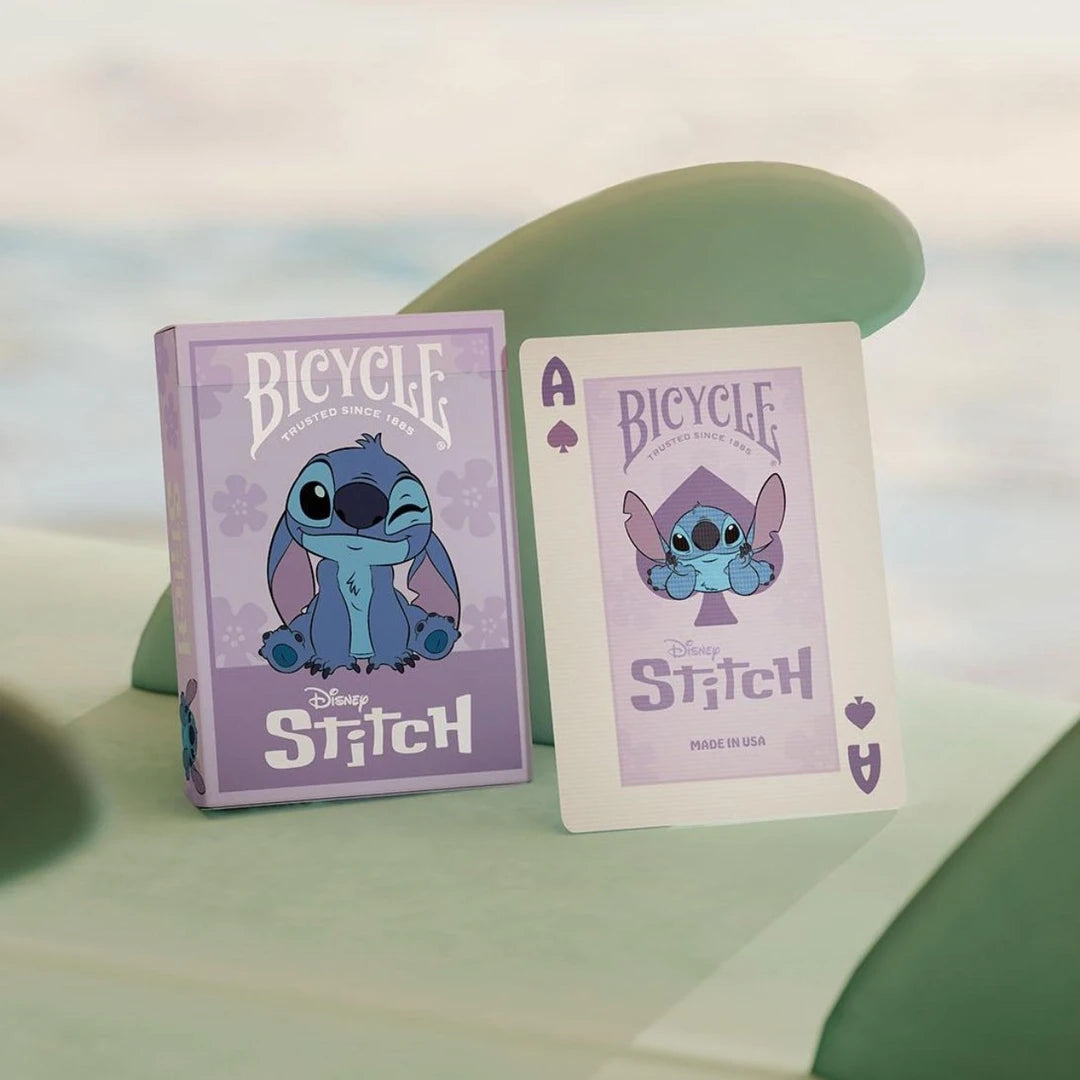 Baraja de cartas Stitch Purple by Bicycle Disney Premium