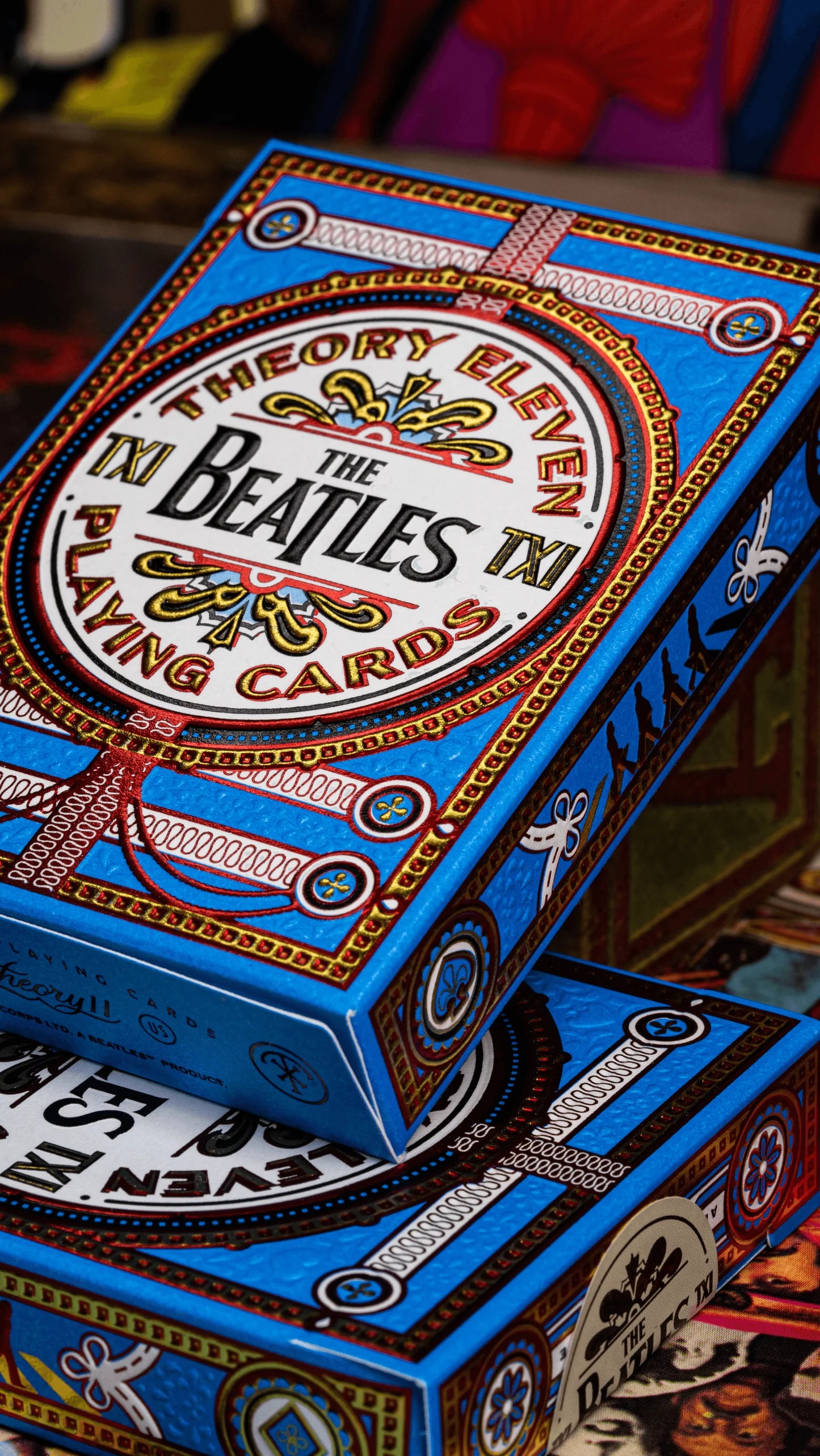 Baraja The Beatles Azul By Theory11  Naipe Inglés Premium Inglés