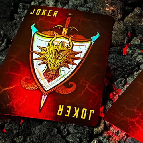 Baraja Draconian Crimson By Midnight Cards Naipe Premium