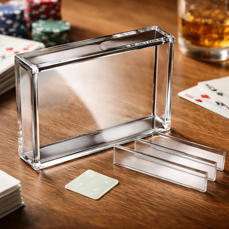 Caja Acrílico Para 2 Barajas Cierre Magnético Carat Case