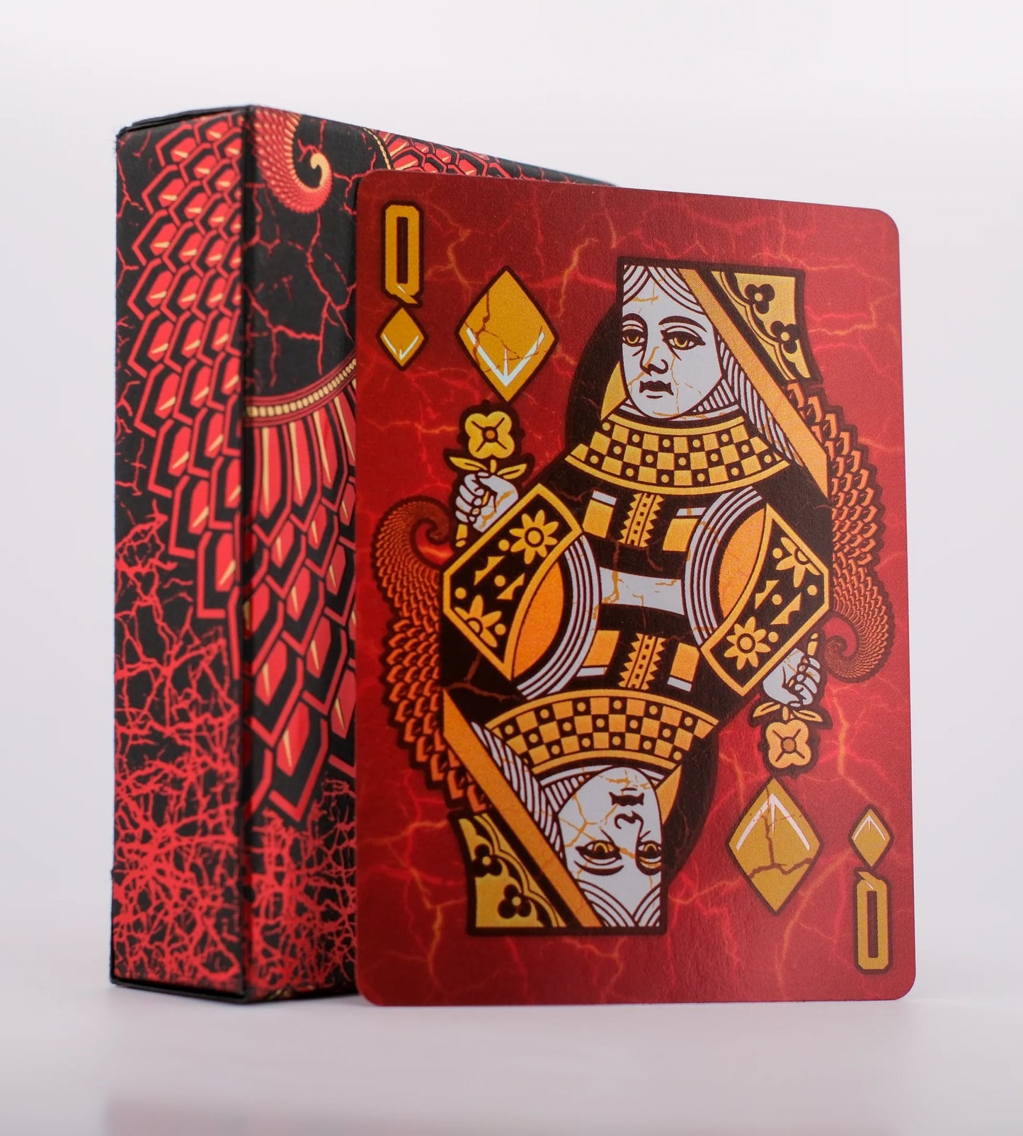Baraja Draconian Crimson By Midnight Cards Naipe Premium