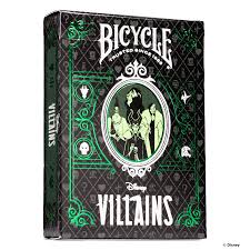 Baraja Villanos Verde de Disney Bicycle Villains Naipe Poker