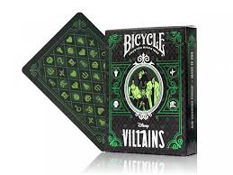 Baraja Villanos Verde de Disney Bicycle Villains Naipe Poker